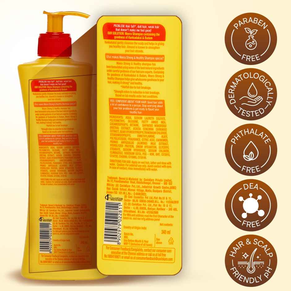 Meera Strong and Healthy Shampoo With Kunkudukai and Badam