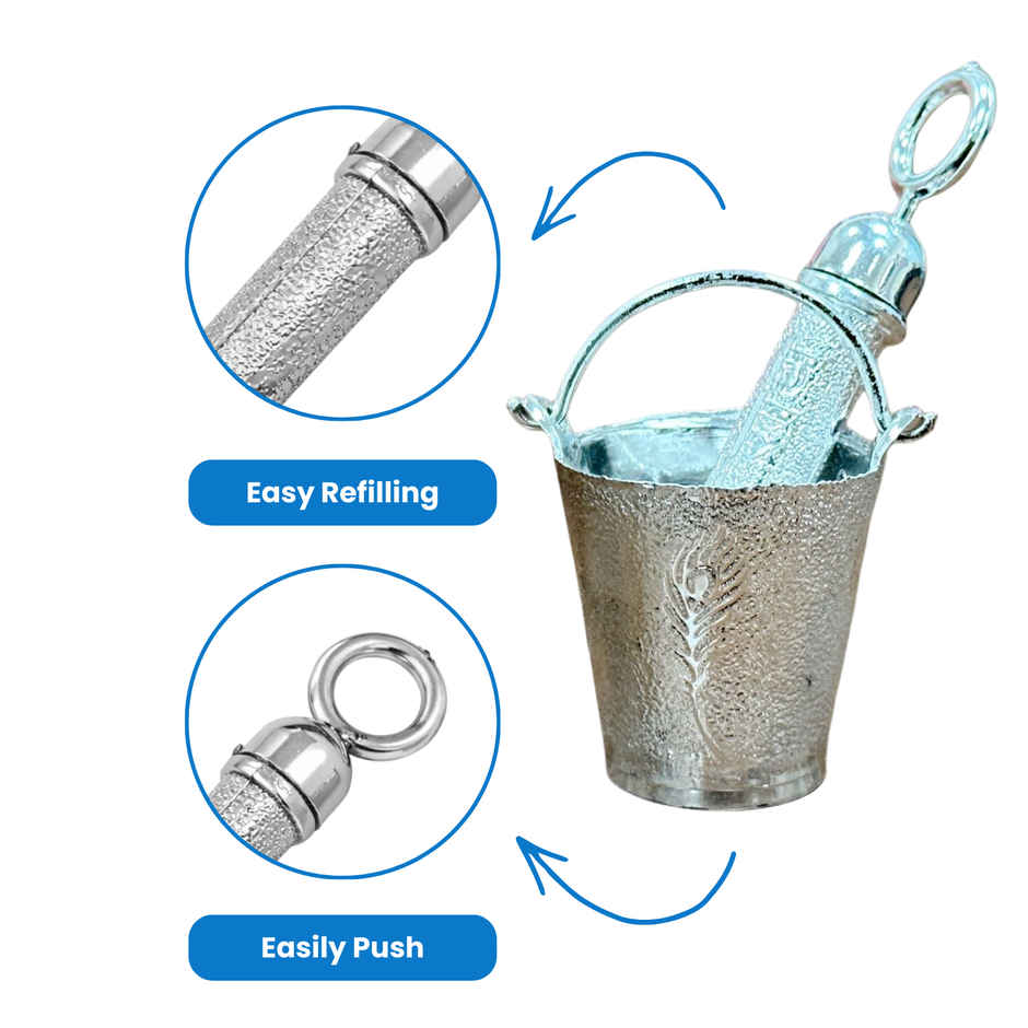 Ladoo Gopal Silver Holi Pichkari | Diacraft