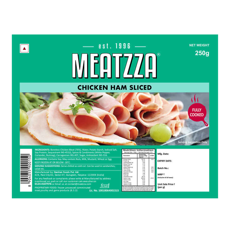 Meatzza Chicken Ham Sliced