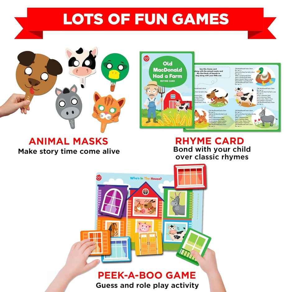 Einstein Box Featuring Disney for 1-Year-Old Boys/Girls | Board Books & Pretend Play Set