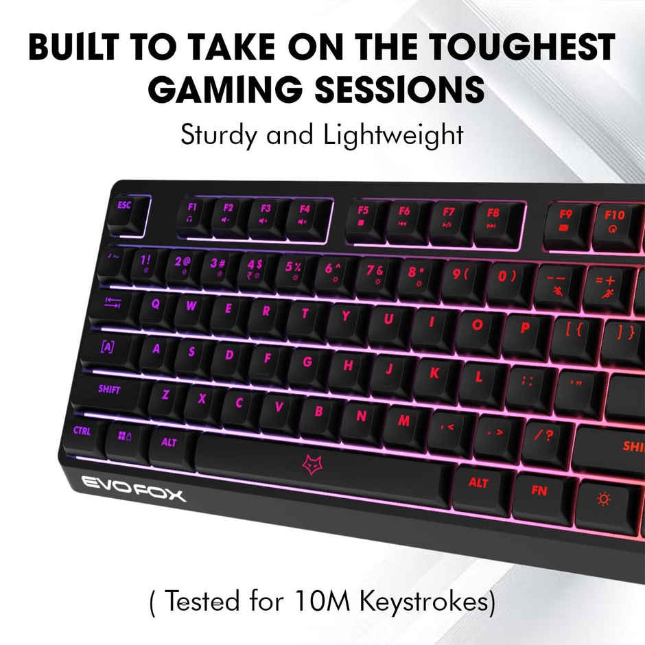 EvoFox Deathray RGB Gaming Keyboard - Black