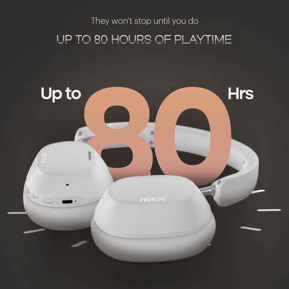 Noise Airwave Max 5 Overhead Wireless Headphone - Calm White