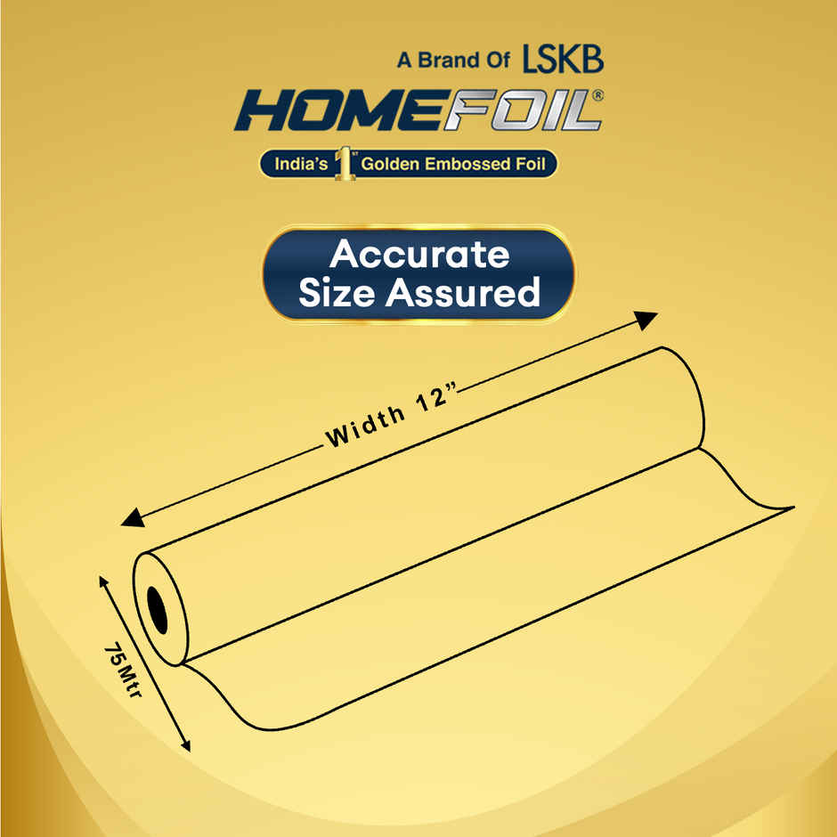 HOMEFOIL Free Golden Embossed Aluminium Foil