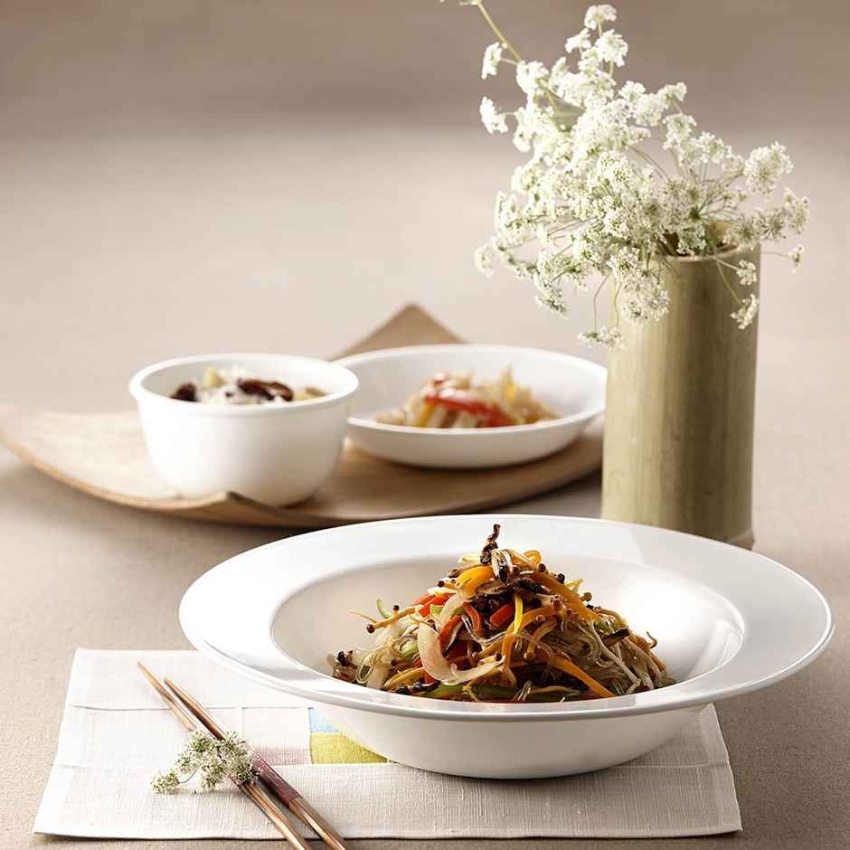 Corelle Winter Frost White 950 ml Serving Bowl - Pack of 2