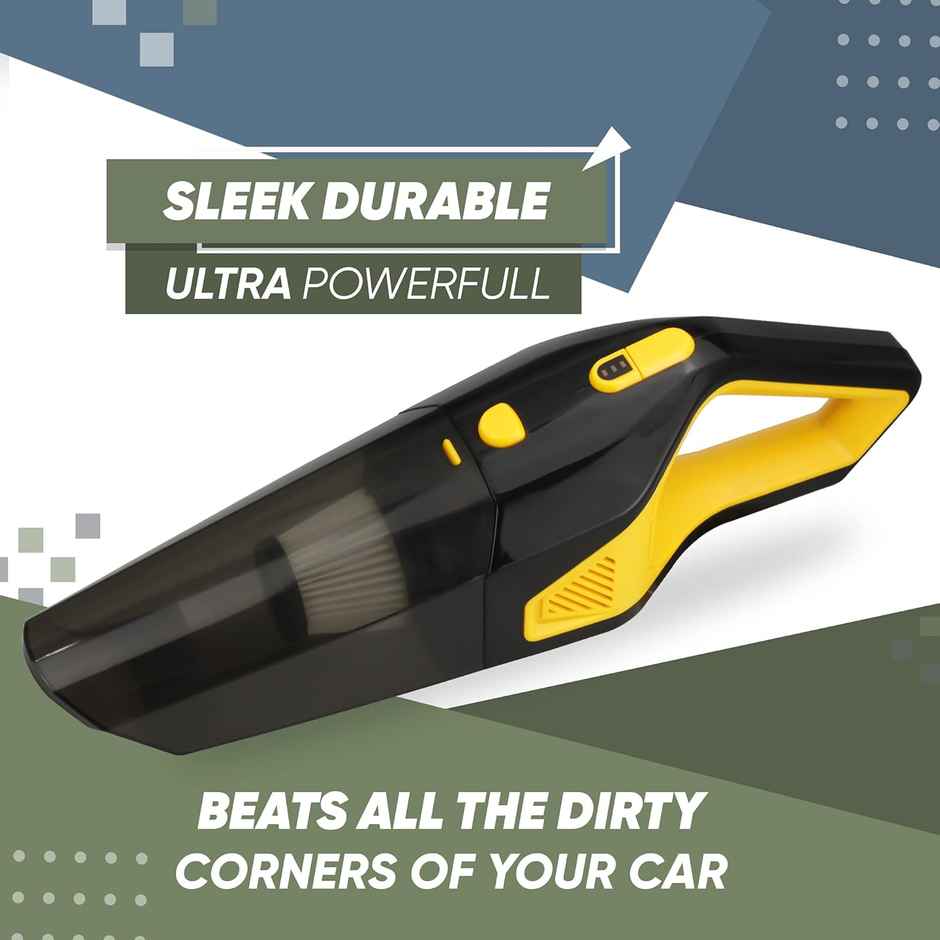 GoMechanic Car Vacuum Cleaner 2in1 Wet & Dry Cleaner For Car With High Suction Power 6000Pa