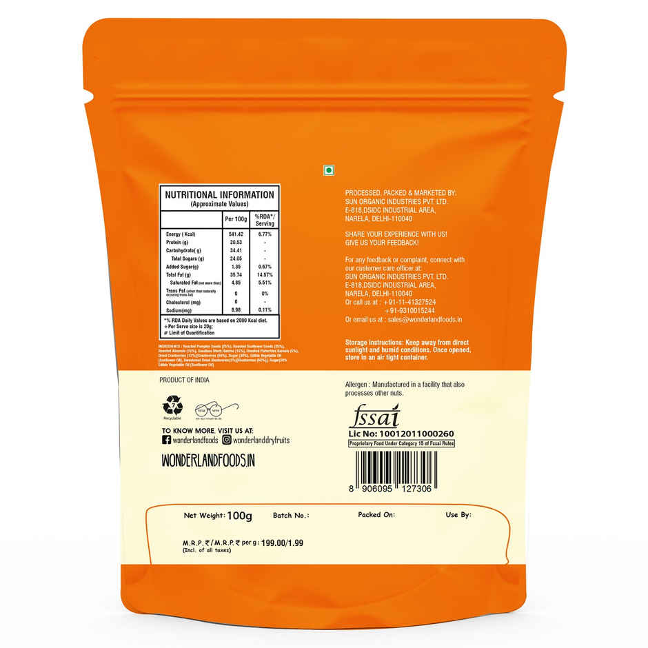 Wonderland Foods Nuts & Seeds Mix