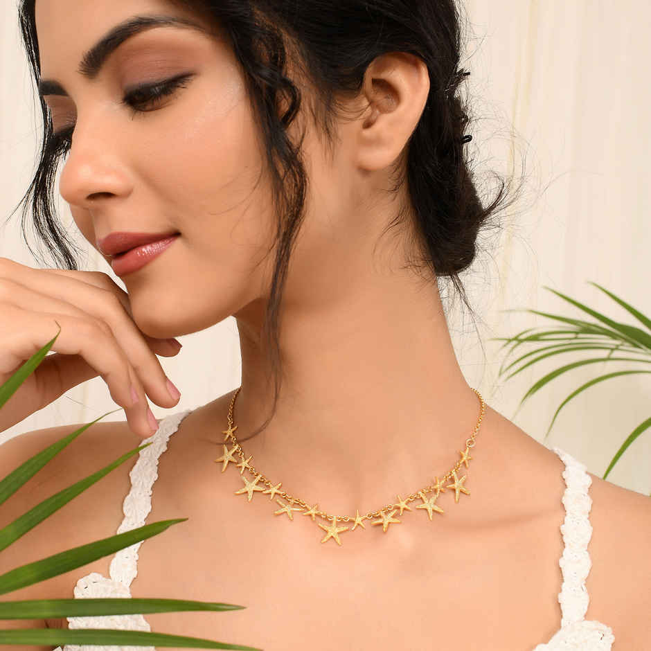 Voylla Hawaii Starfish Dangler Necklace