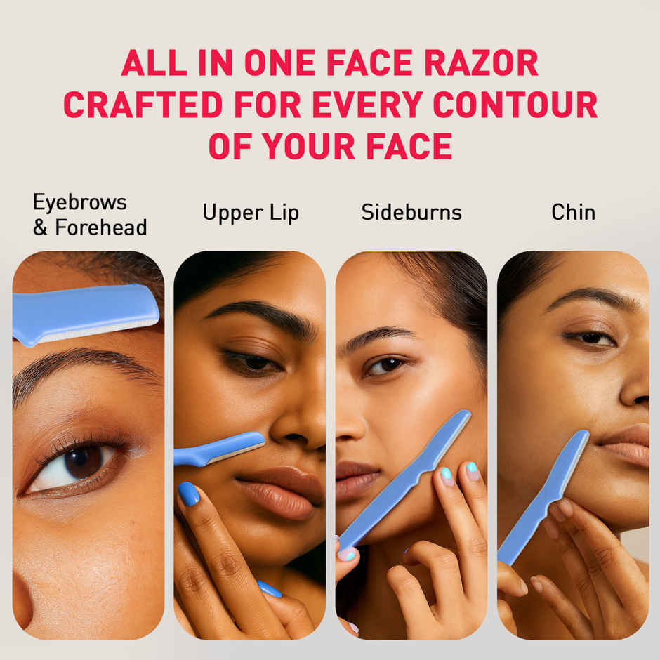 Sirona Reusable Face Razors For Women For Facial Hair - Pack Of 3