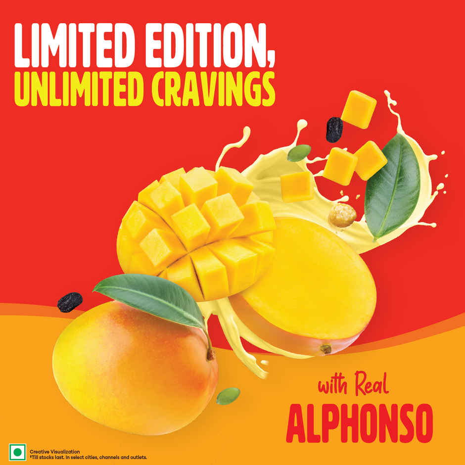 Saffola Muesli Mango Crunch - with Real Alphonso Mango | with Crunchy Flavour Pops