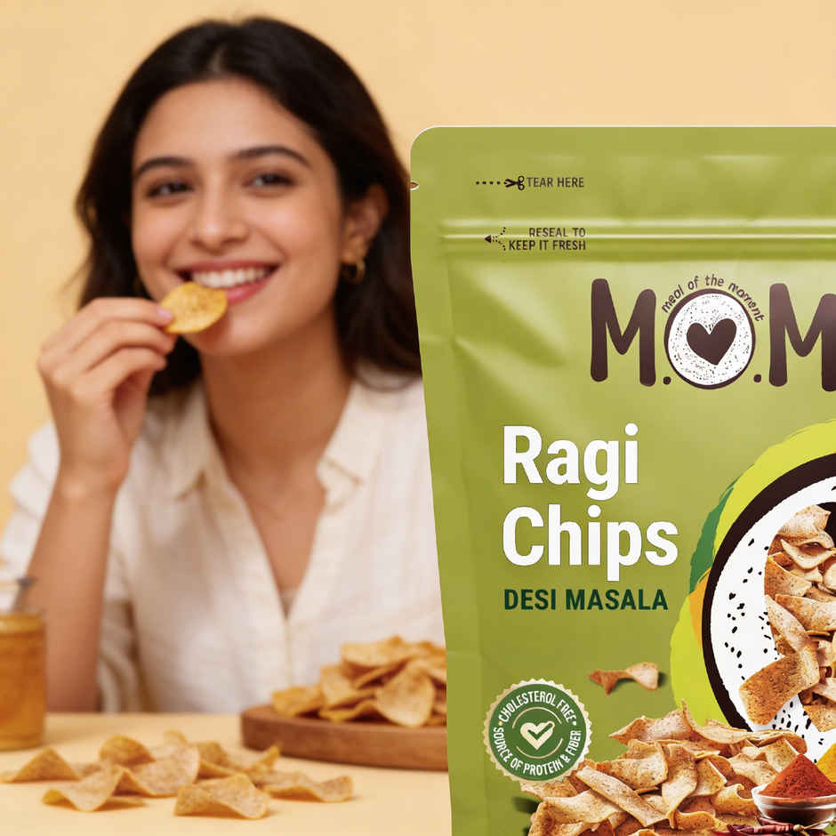 MOM Desi Masala Ragi Chips | Gluten Free | No Palm Oil