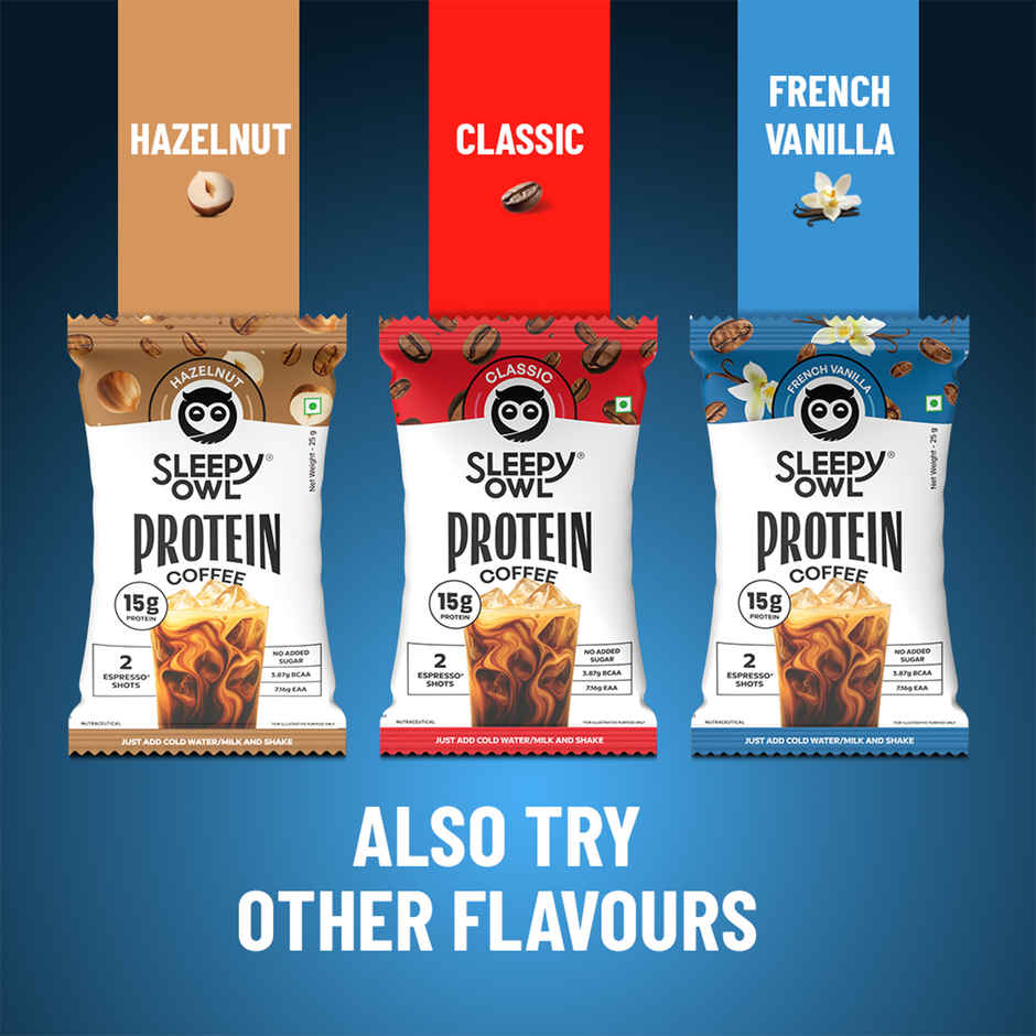 Sleepy Owl French Vanilla Protein Coffee Sachet