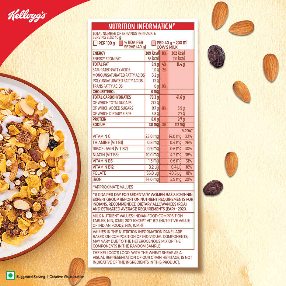 Kellogg's Muesli Nuts Delight 12-in-1 Power Breakfast