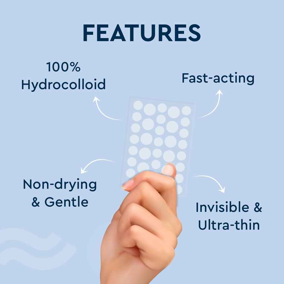 GUBB Face Acne Patch Pimple Healing Patch Absorbing Cover Invisible, Blemish Spot, Hydrocolloid