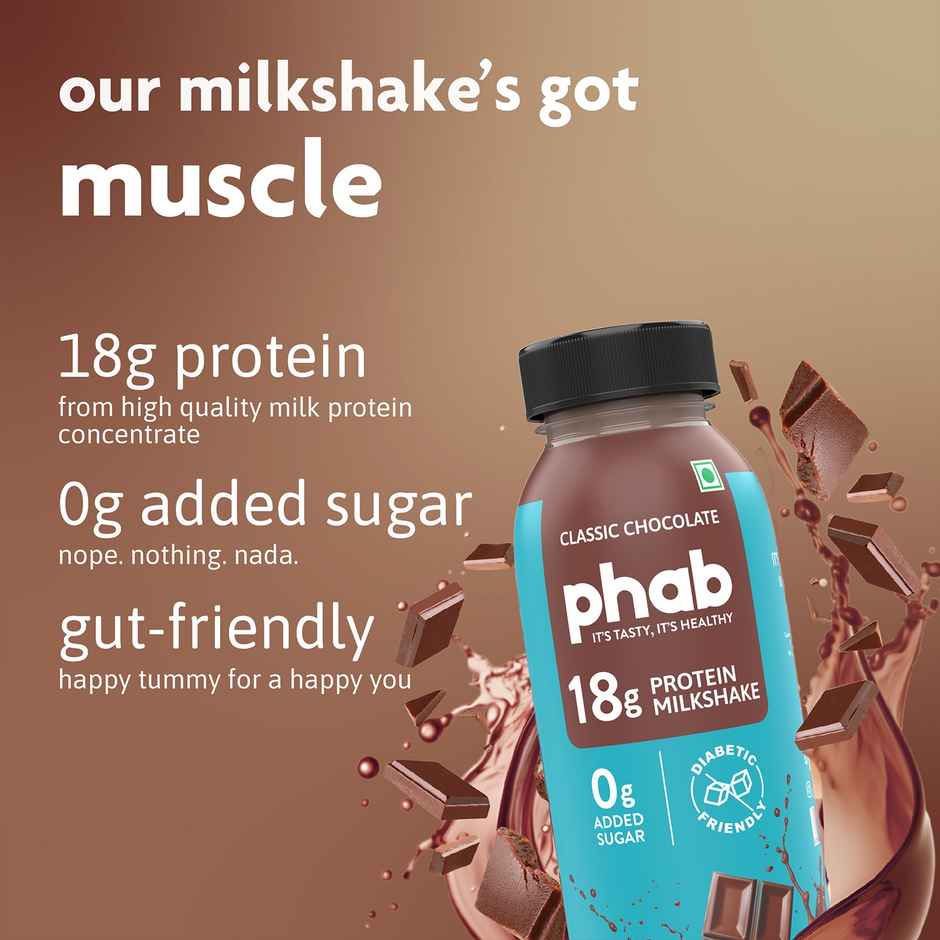 Phab 18g Protein Classic Chocolate Milkshake