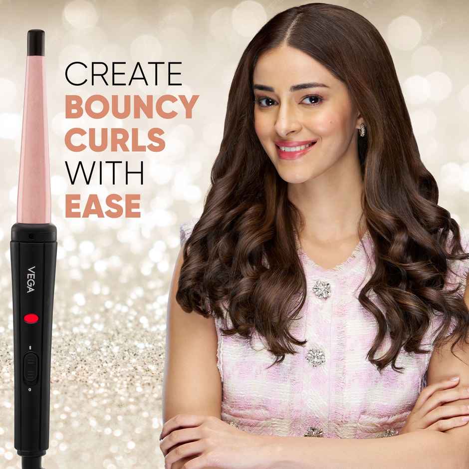 Vega I-Curl Hair Curler for Women with 13mm-25mm Barrel, Quick Heatup Technology, (VHCH-05)