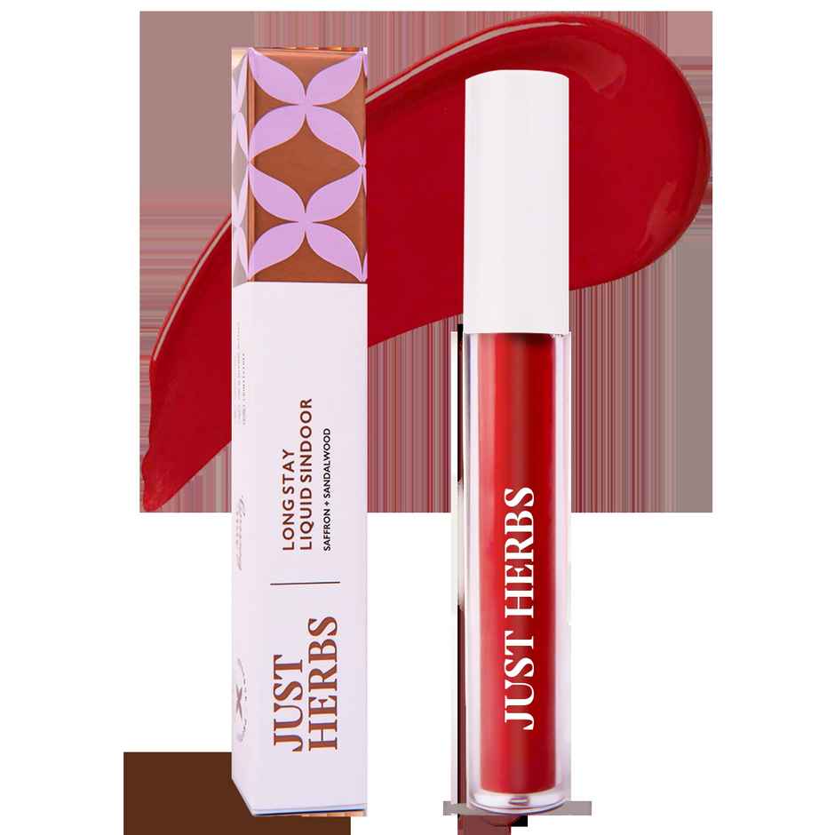 Just Herbs Pigmented Smudge & Sweat Proof Quick Dry Liquid Sindoor (Scarlet Maroon)
