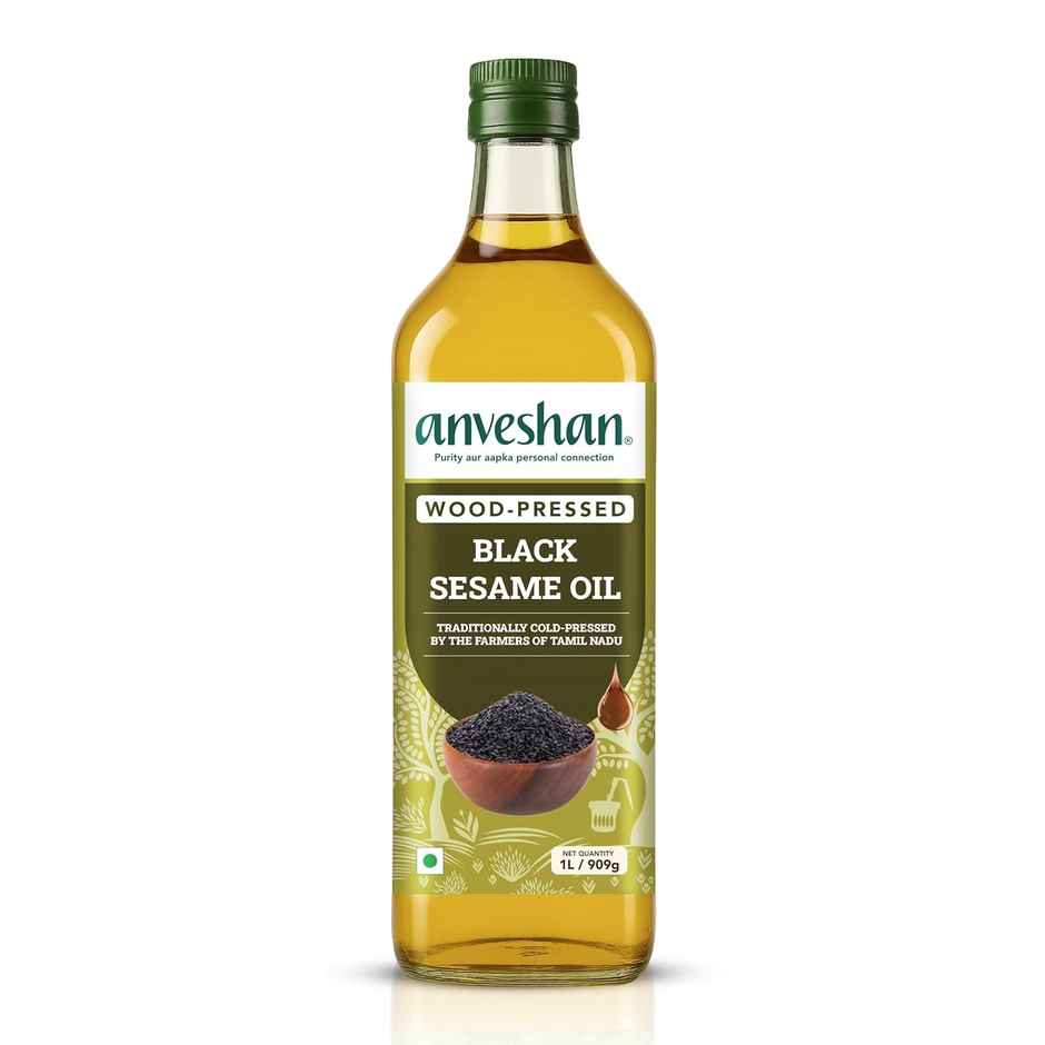 Anveshan Black Sesame (Til-Gingelly) Wood Cold Pressed Oil