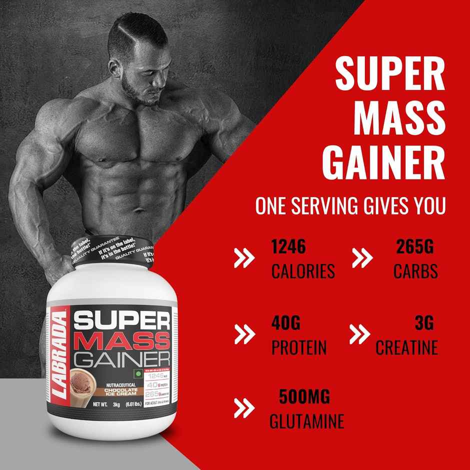 Labrada Super Mass Gainer Choc Ice Cream