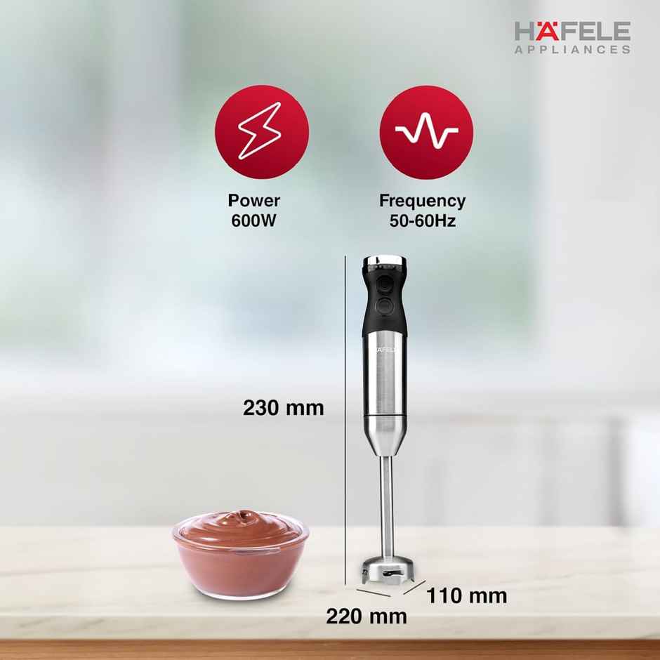 Hafele Chromatic Hand Blender, 9 Variable Speed Control Functions,600 Watts
