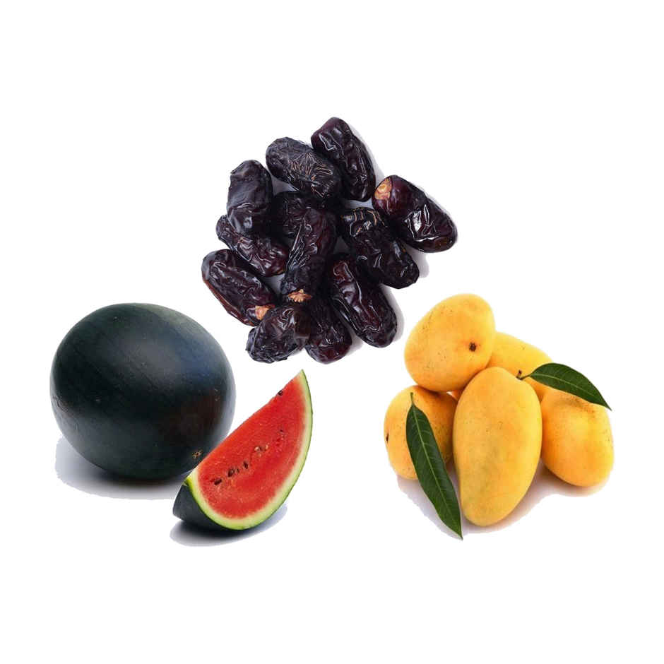 Mango Badami(3pc), Watermelon Kiran(1pc) & Khari Foods Kalmi Dates(250gms) Combo