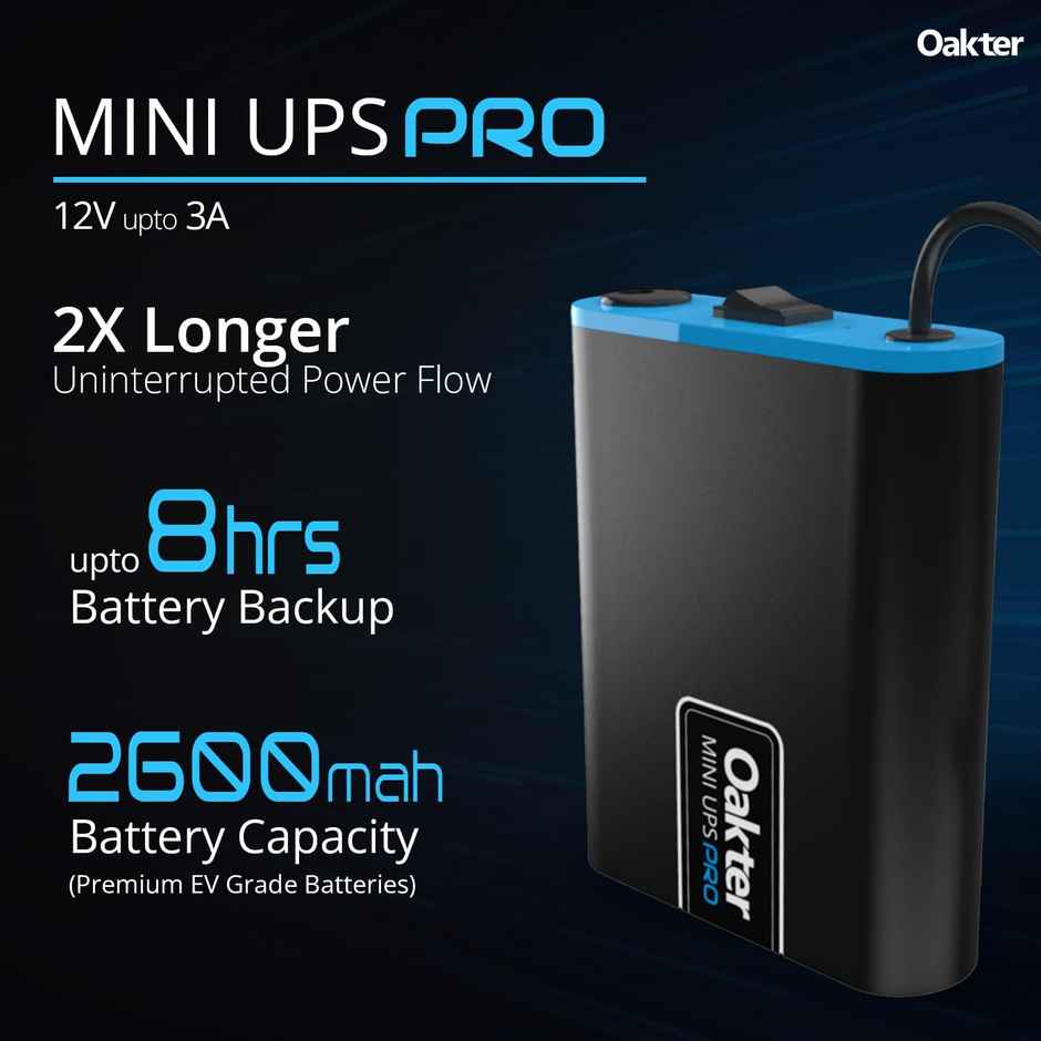 Oakter Miniups Pro - For 12V-3Amp Wifi Router