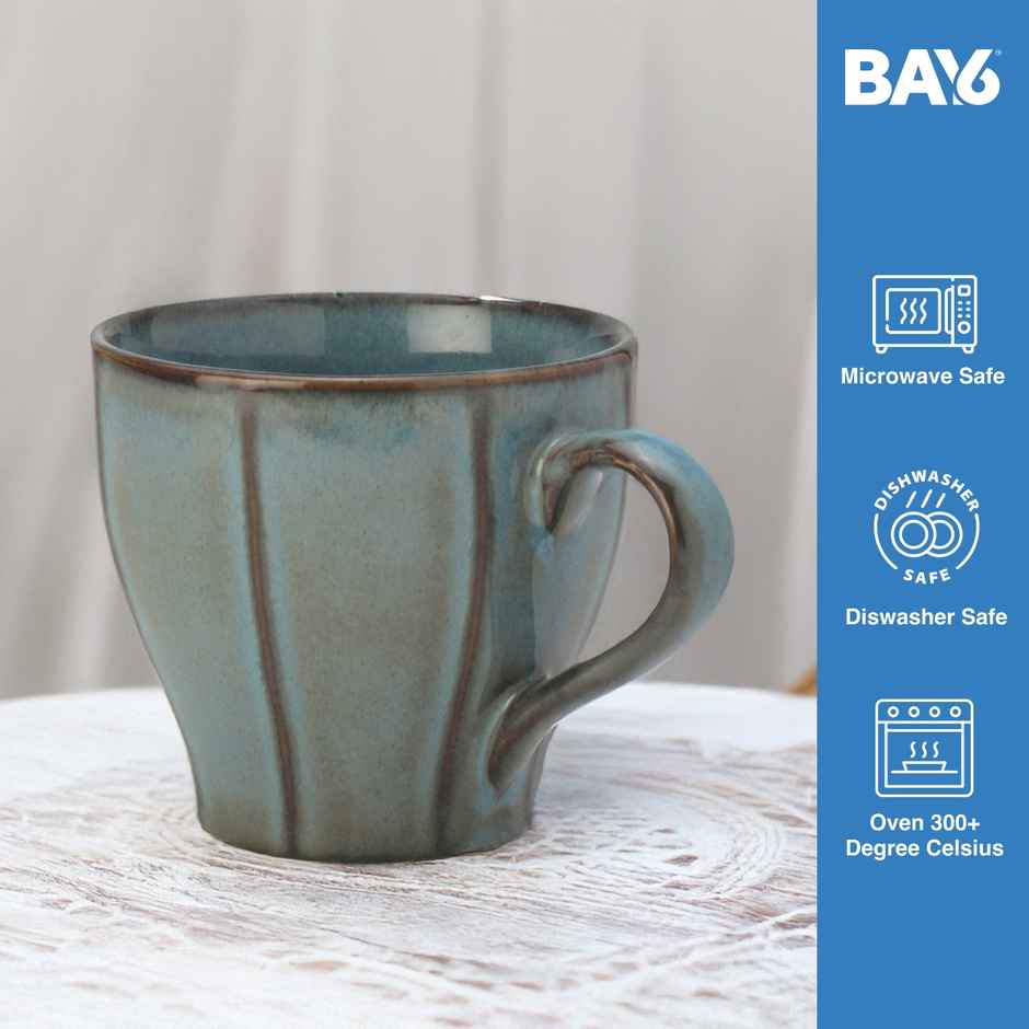 BAY6 Porcelain Line Cup 230 ml Reactive - 6 Pcs Set - Viscose