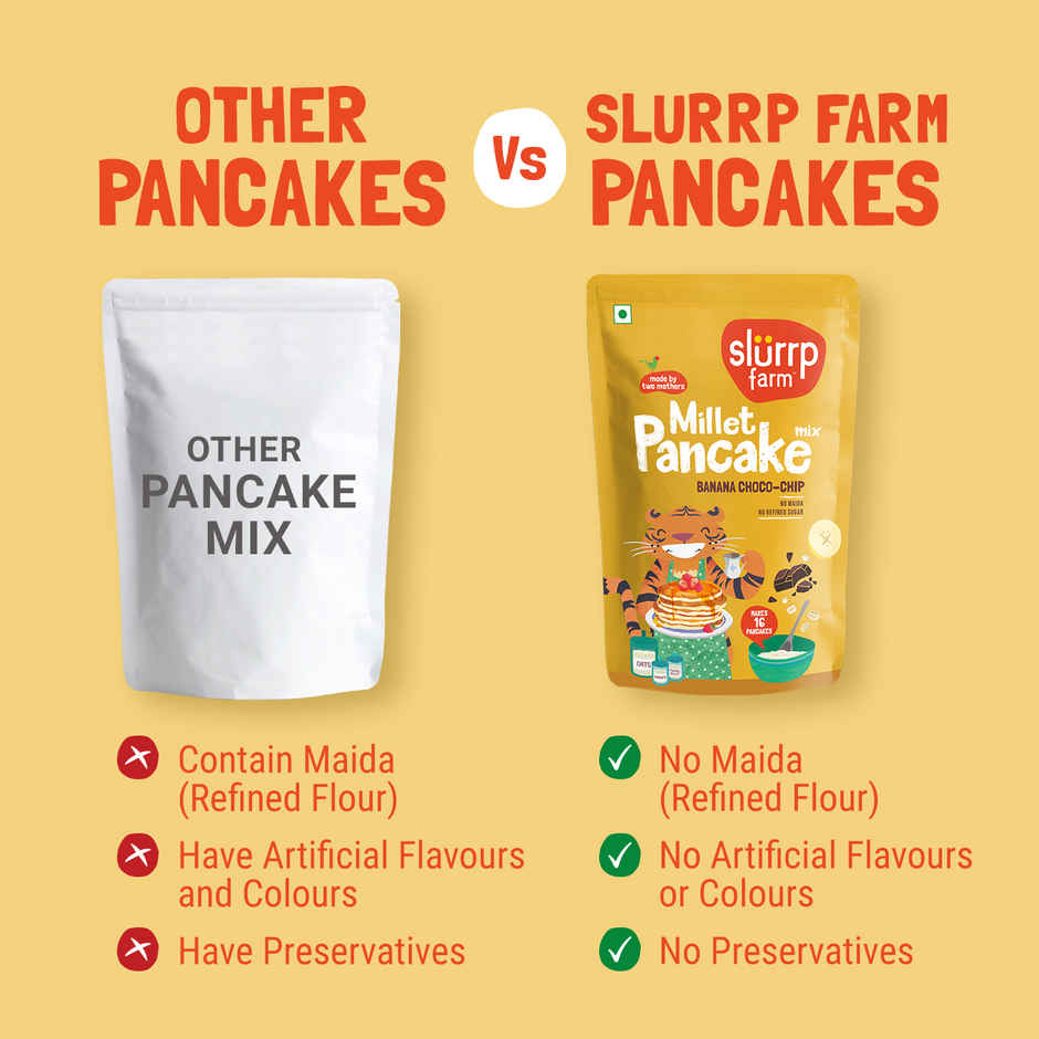 Slurrp Farm Banana Choco Chip Millet Pancake
