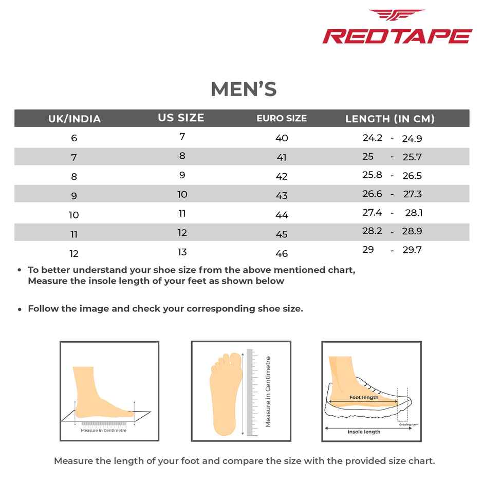 Red Tape Casual Lifestyle Shoes for Men | Cushioned Insole with Slip-Resistance | White-Navy - 8