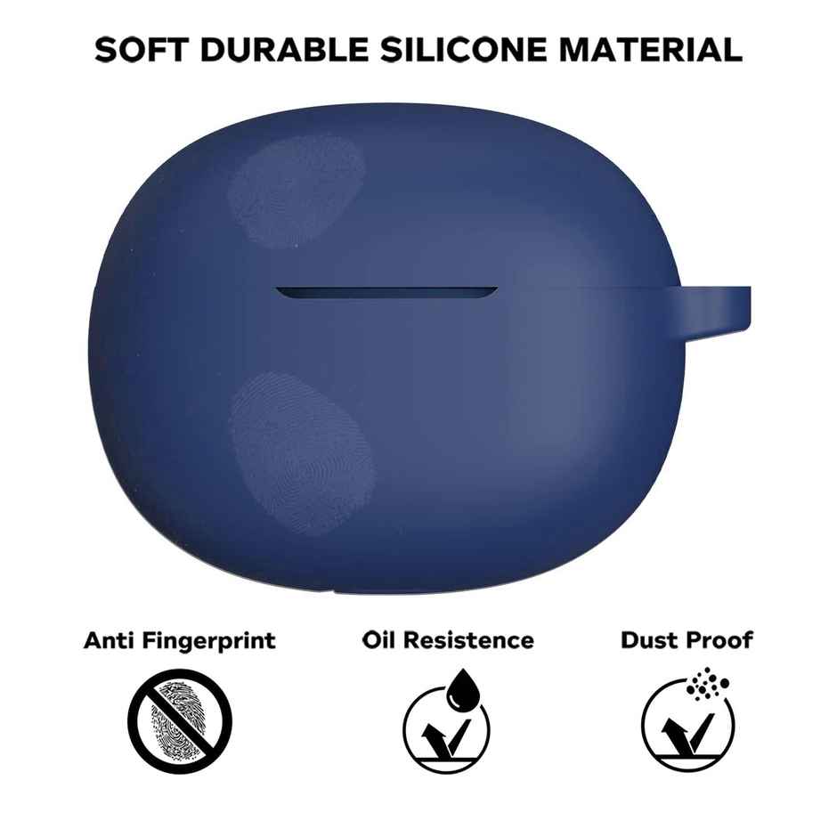 Sounce Silicone Case cover for Realme Buds Air 6 TWS | Shock-Absorbing Protective Cover | Blue