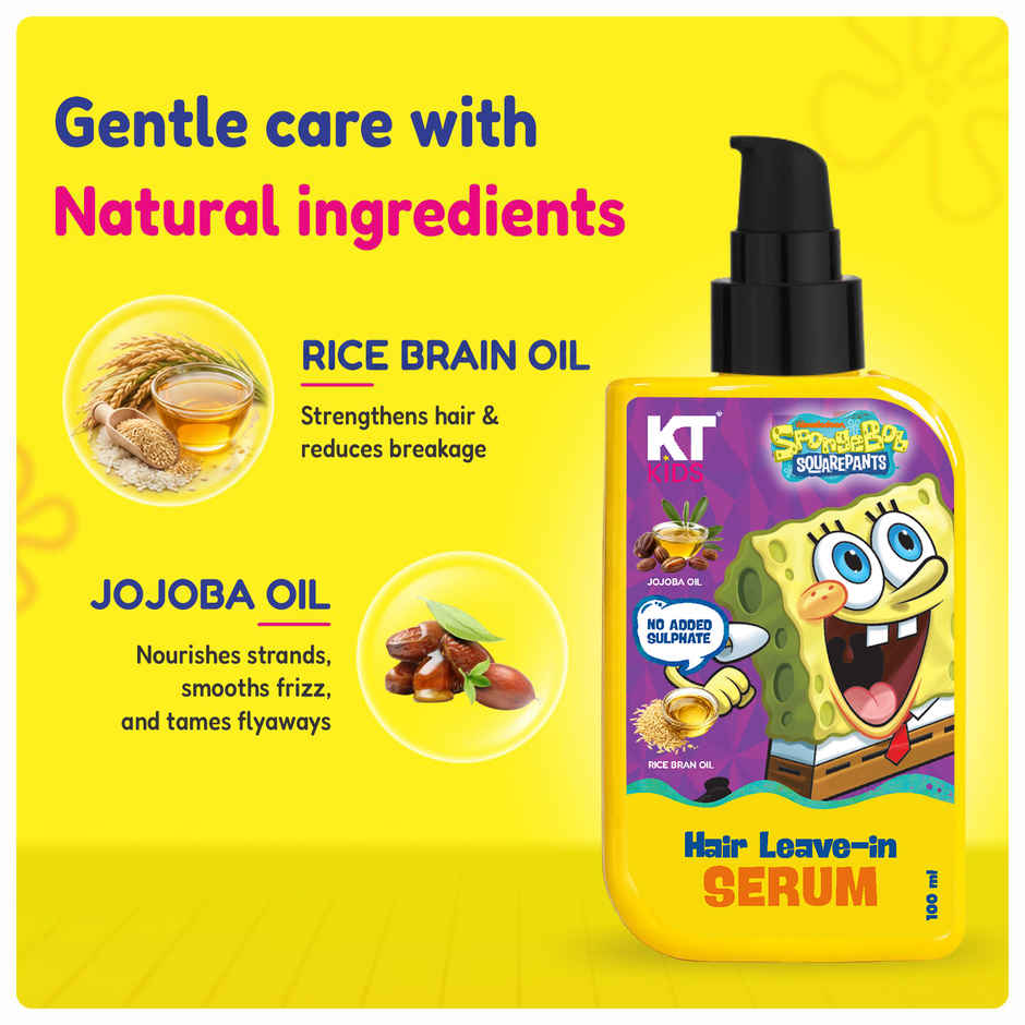 KT Kids Hair Leave In Serum (Rice Bran Oil & Jojoba) 1 Pack