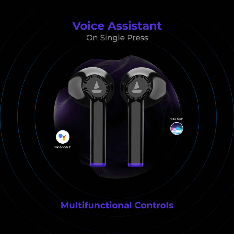 boAt Airdopes 131 TWS Earbuds with mic, 60 Hrs Playtime, ASAP Charge, 13mm Drivers & BT v5.1 - King's Black