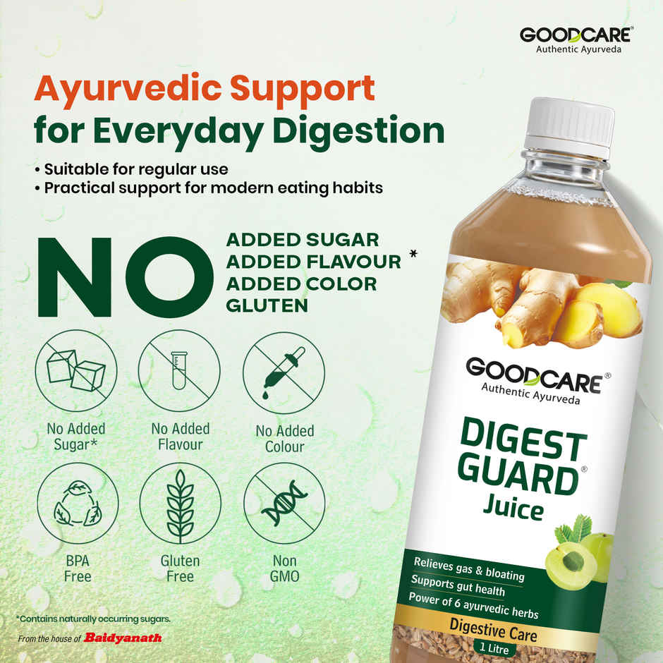 Goodcare Digest Guard Juice For Healthy Gut And Helps Relive Bloating With Power Of 6 Ayurveda Herb