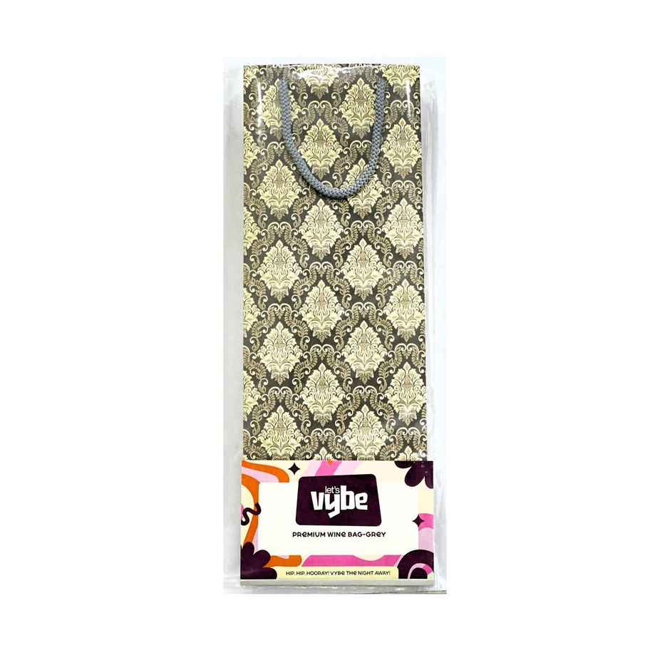 Premium Wine Bag | Grey | Let's Vybe