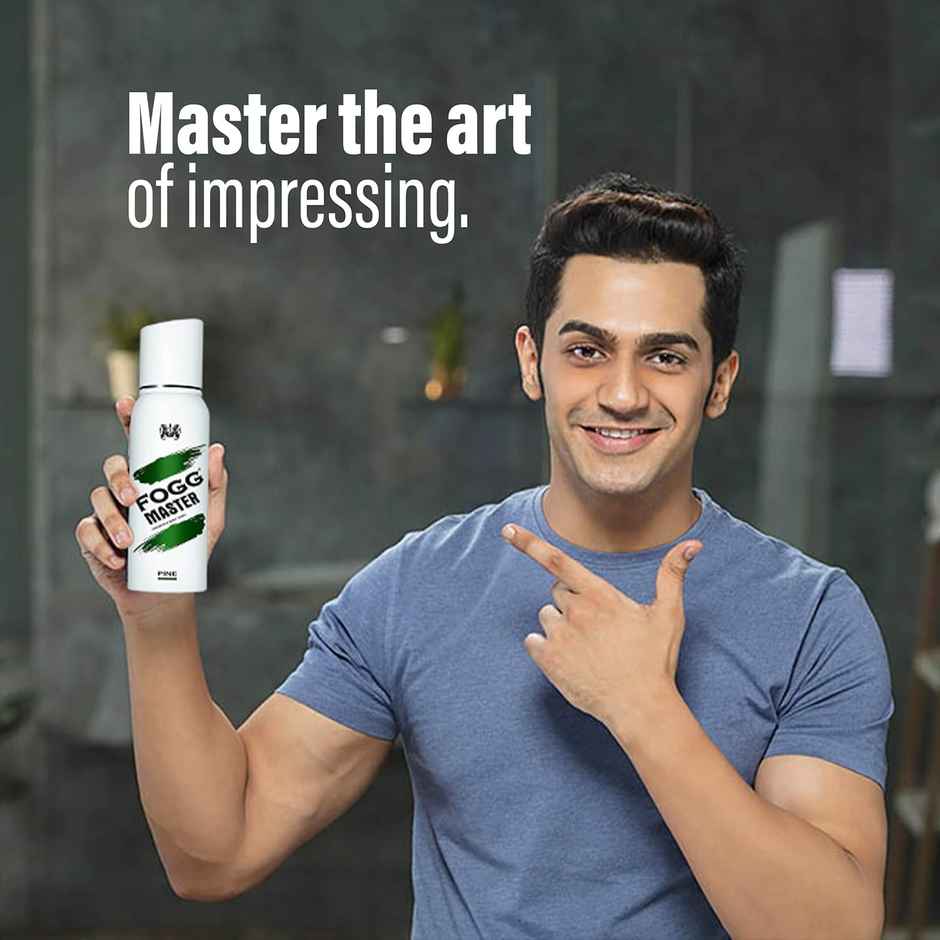 Fogg Master Pine Long-Lasting Fragrance Body Spray Fresh Scent for Men