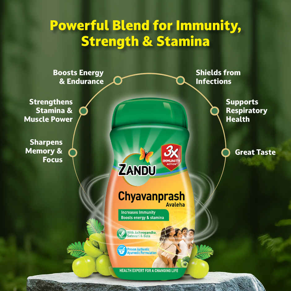 Zandu Chyawanprash Avaleha, Enriched with 39 Vital Ayurvedic Herbs