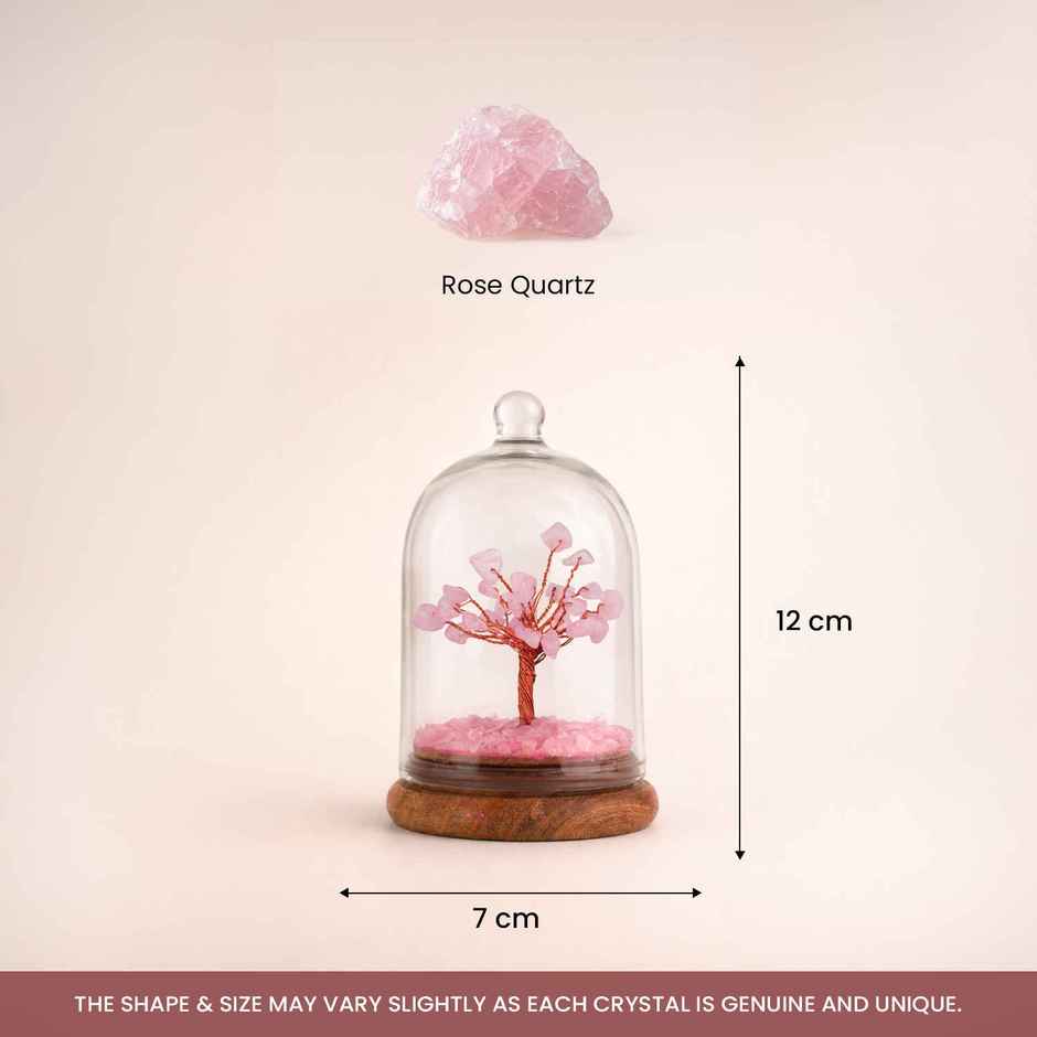 Astrotalk Rose Quartz Dome Tree