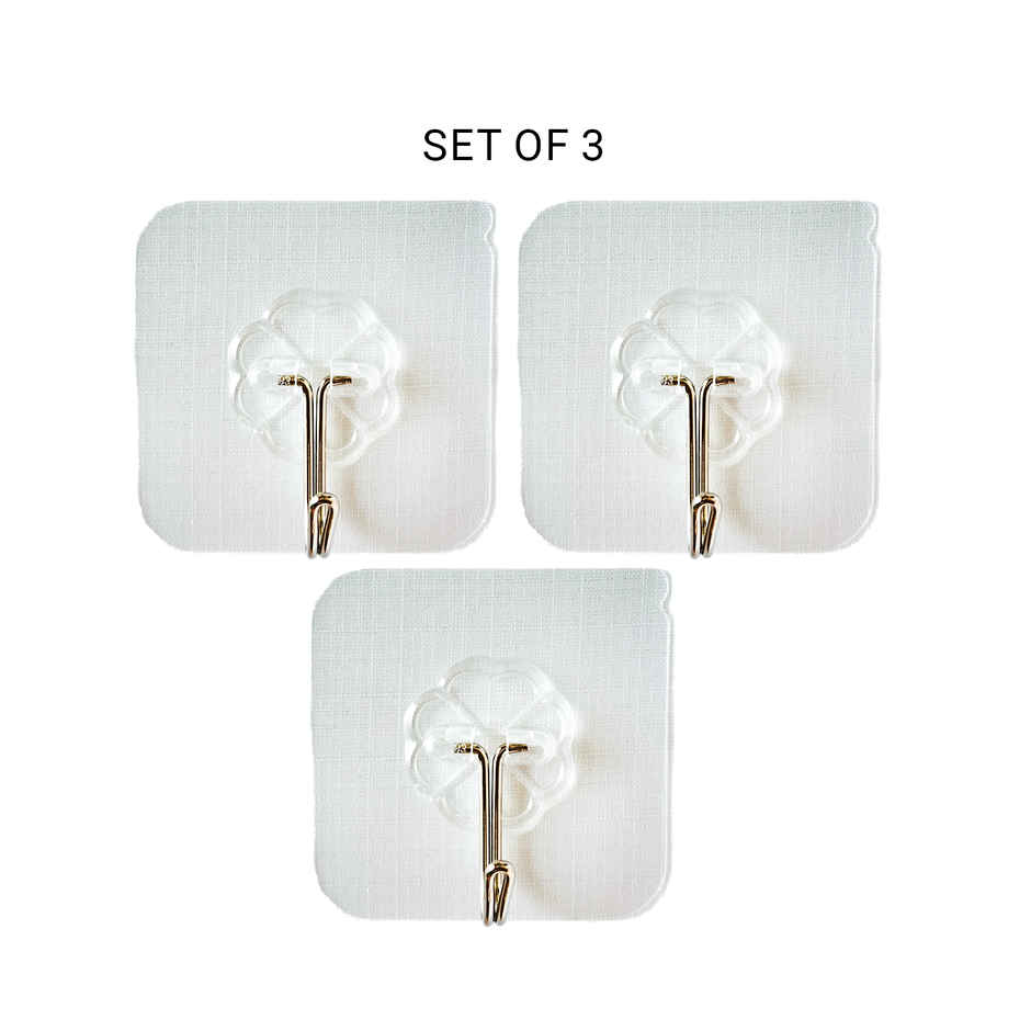 Chrome 507 Self Adhesive Wall Hooks
