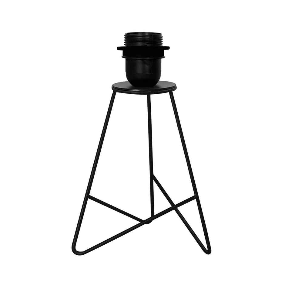 Homesake Retro Matte Black Metal Table Lamp | Bedside Gift | Home & Living Room | Khadi Pleated