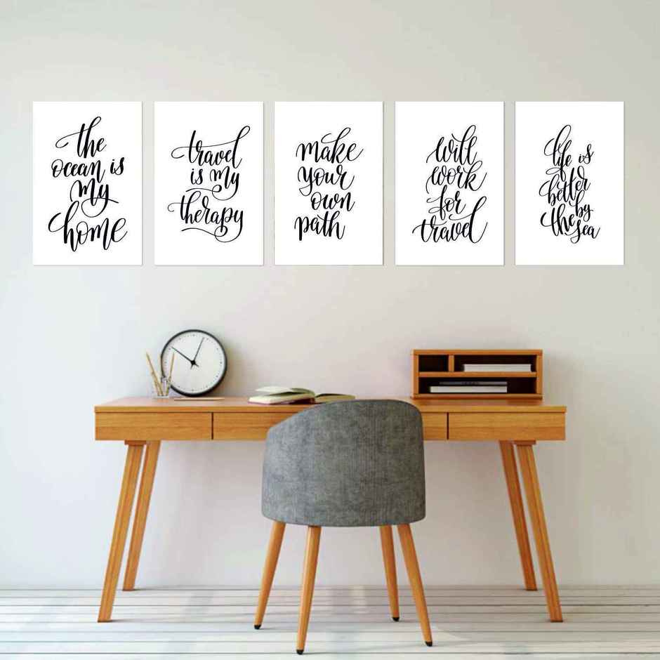 Paper Plane Design Travel Theme Wall Posters | Set of 10 | (12 Inch x 18 Inch) D9
