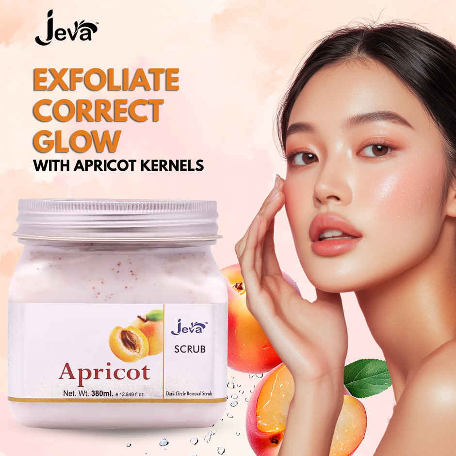 Jeva Apricot Body Scrub | Exfoliating & Dark Spot Reducing Gel for Radiant Skin