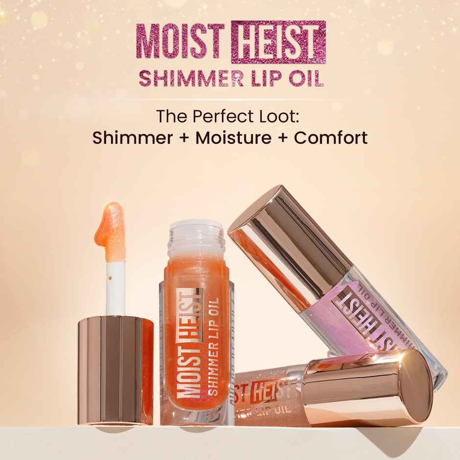 Swiss Beauty Moist Heist Shimmer Lip Oil , Luminous Shine , Hydrating , Lightweight -2 Pink Flicker