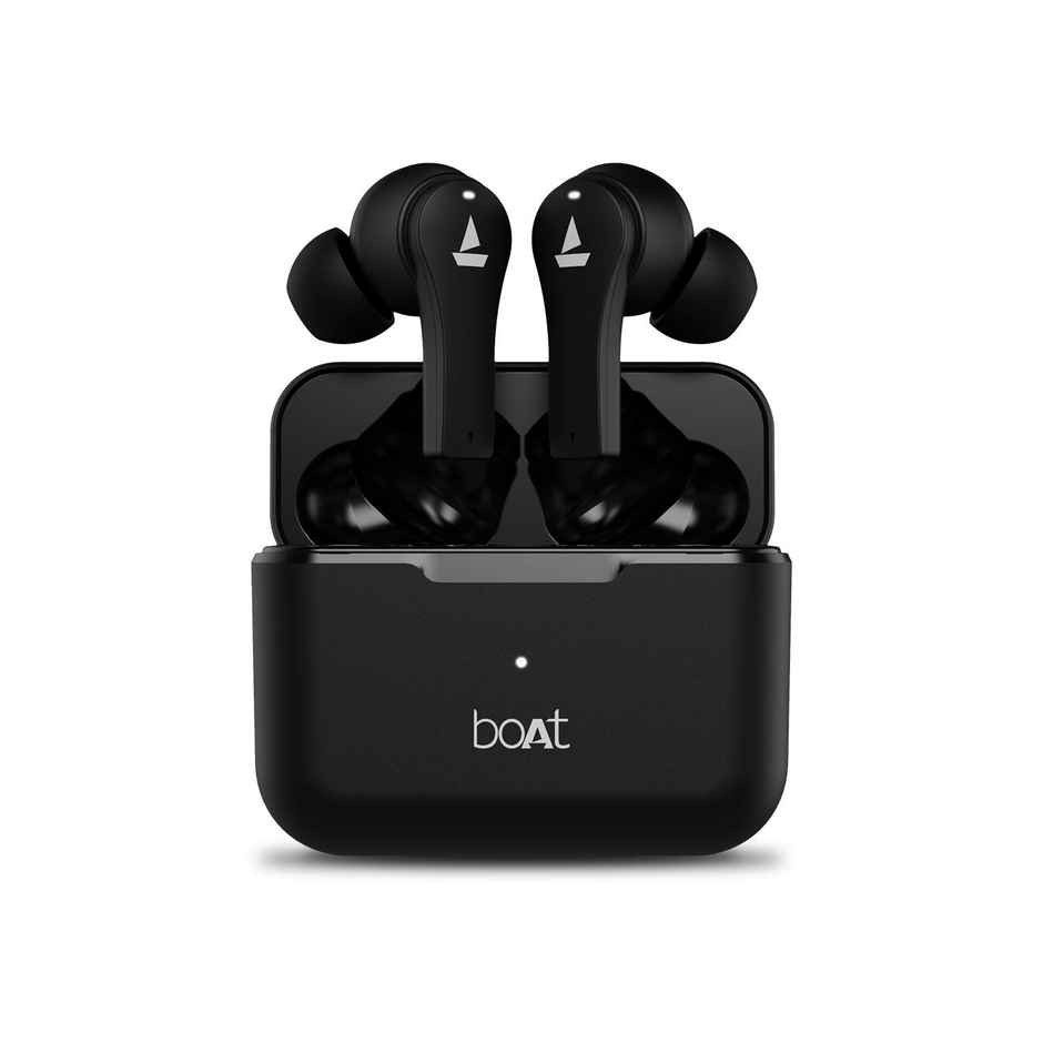 boAt Airdopes 101 in Ear TWS With 28 Hours Playback, Iwp Tech & BT v5.0 (Active Black)