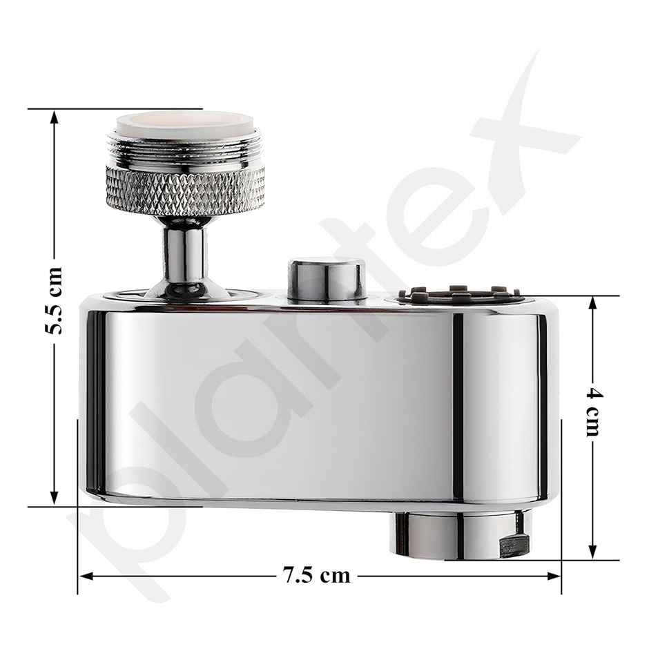 Plantex SS Universal Rotation Splash Protector (Chrome)