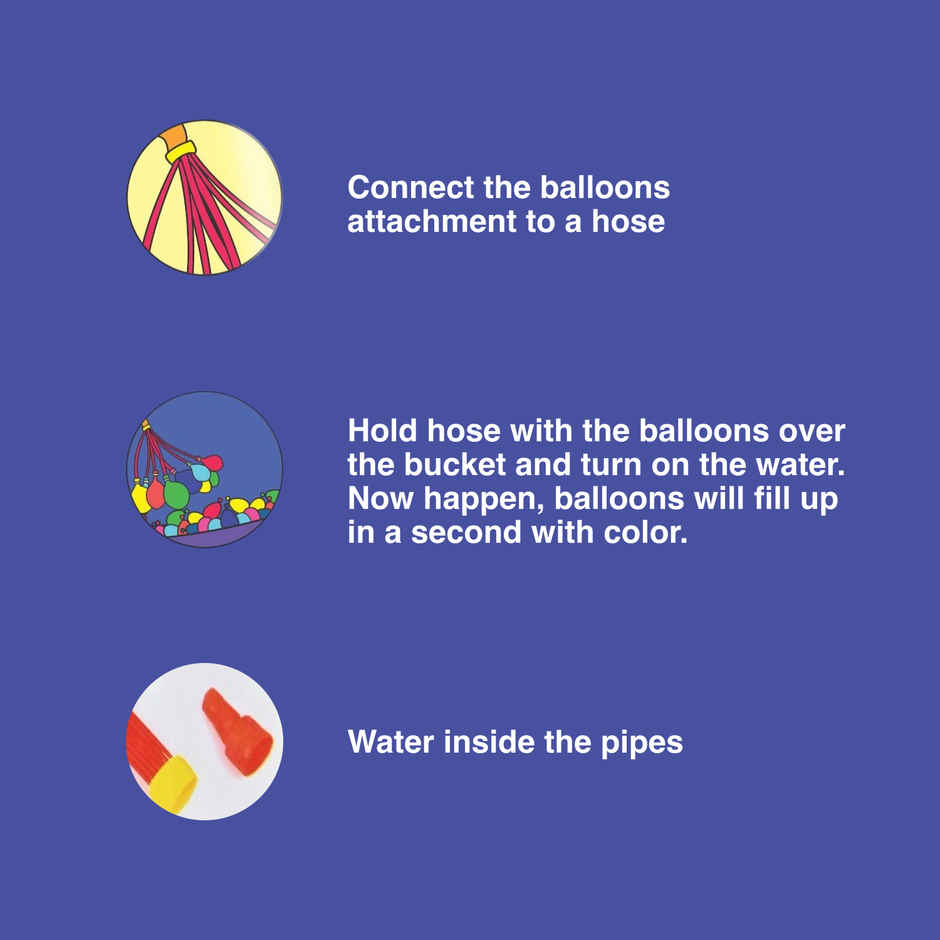 Tota Self Sealing Holi Magic Water Balloon Bunch