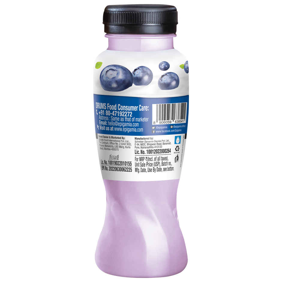 Epigamia Greek Yogurt Blueberry Smoothie