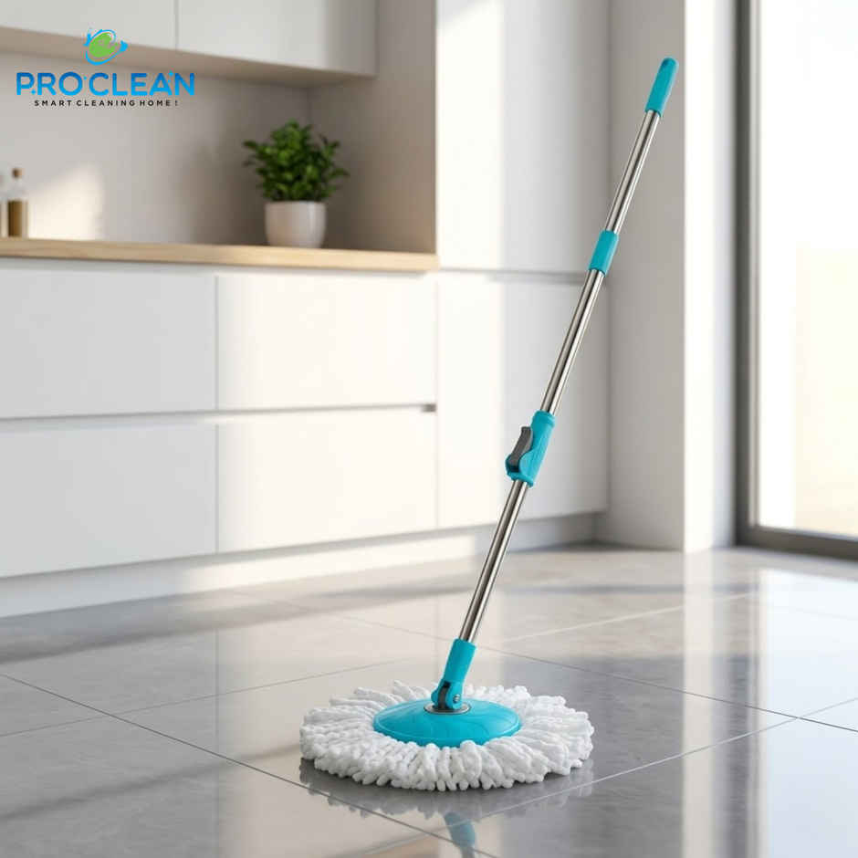 Proclean Refill Set Bucket Spin Mop | Telescopic Handle and Mop Disc