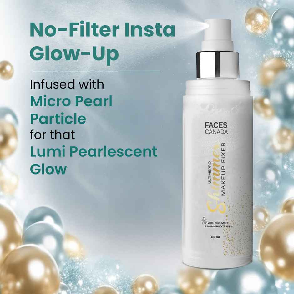 Faces Canada Ultime Pro Shimmer Makeup Fixer | Long Lasting Makeup Setting Spray