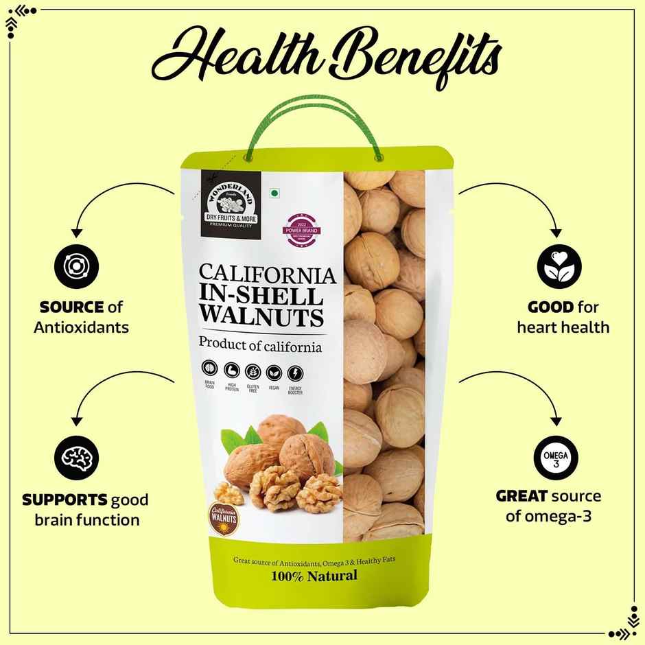 Wonderland Foods Vrat California In-shell Walnuts