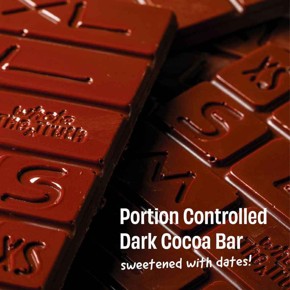 The Whole Truth Dark Cocoa Bar- 71% Dark | 80 G | Sweetened With Dates
