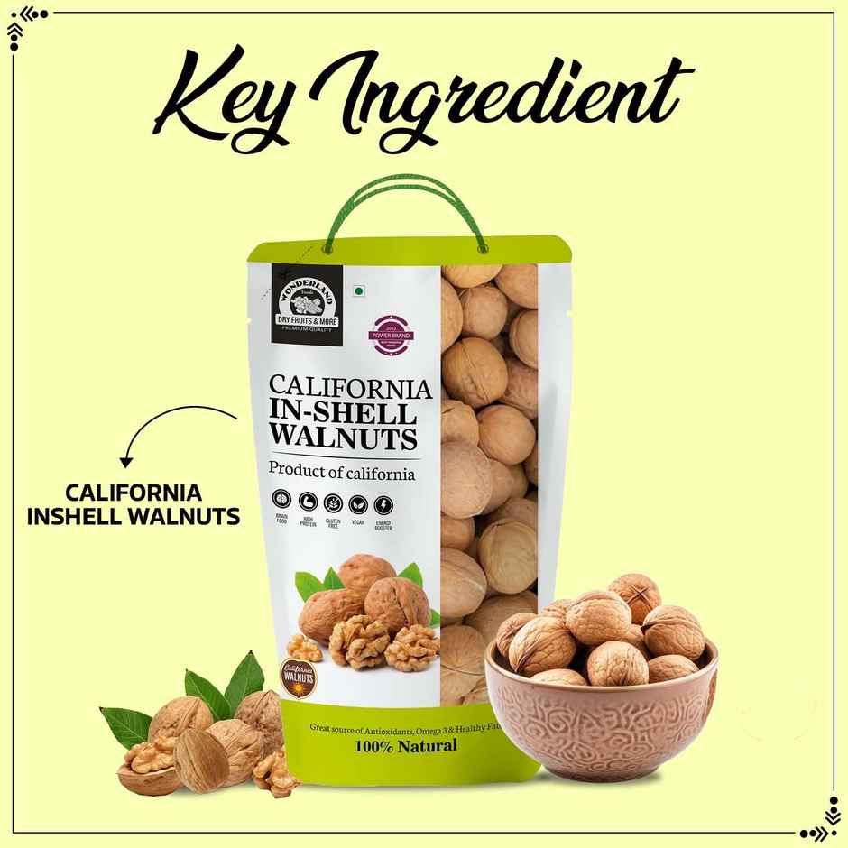 Wonderland Foods Vrat California In-shell Walnuts
